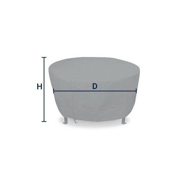 Eevelle Portofino Series - Round Table / Firepit Cover - Green - PFTRDCXS-GRN