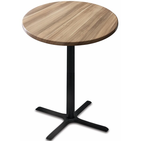 Holland Bar Stool Co 30" Tall In/Outdoor All-Season Table, 36" dia. Natural Top - OD211-3030BWOD36RNAT