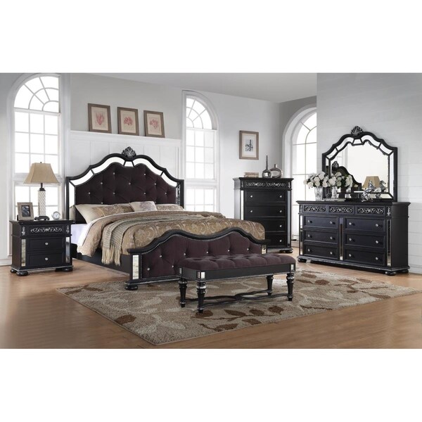 Myco Furniture Kelly Black Bench - KE160-B