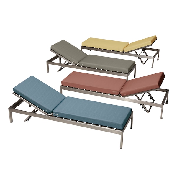 Classic Accessories Weekend 72" x 21" x 3" Outdoor Chaise Cushion, Moon Rock - CMRCE72213