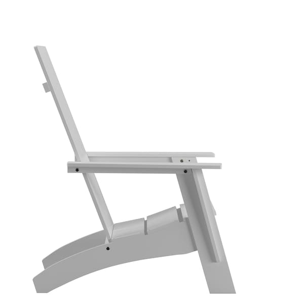 Flash Furniture White Modern Dual Slat Back Adirondack Chair - JJ-C14509-WH-GG