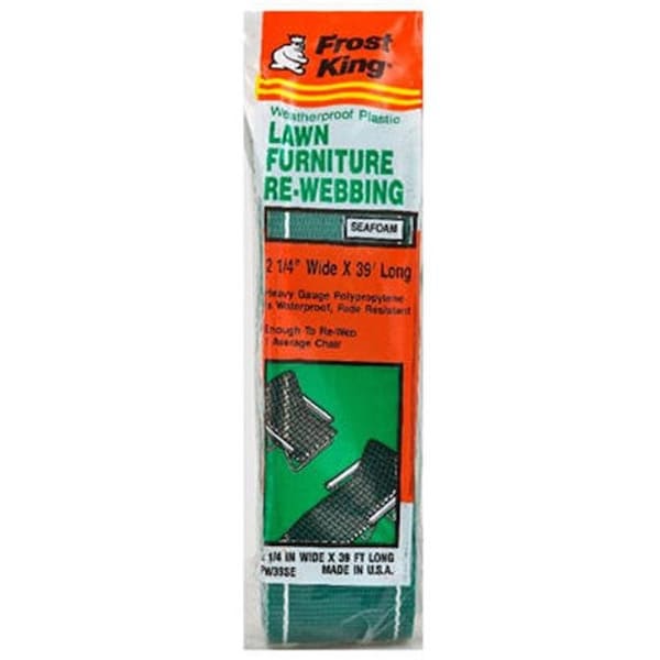 Thermwell Products Thermwell PW39W Outdoor Furniture Re-Web Kit; White - 2.25 in. x 39 ft. - 136528