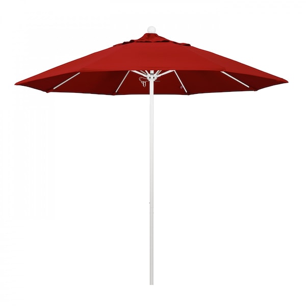 California Umbrella Patio Umbrella, Octagon, 103" H, Pacifica Fabric, Red - 194061007822