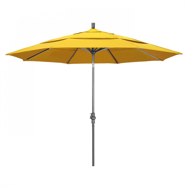 California Umbrella Patio Umbrella, Octagon, 110.5" H, Olefin Fabric, Lemon - 194061013205