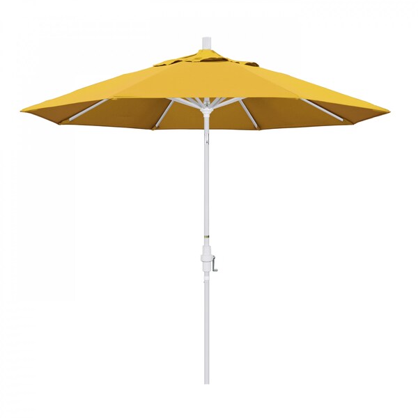 California Umbrella Patio Umbrella, Octagon, 102.38" H, Pacifica Fabric, Yellow - 194061018736