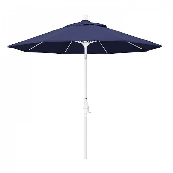 California Umbrella Patio Umbrella, Octagon, 101" H, Olefin Fabric, Navy - 194061027059
