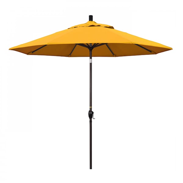 California Umbrella Patio Umbrella, Octagon, 101" H, Pacifica Fabric, Yellow - 194061033692