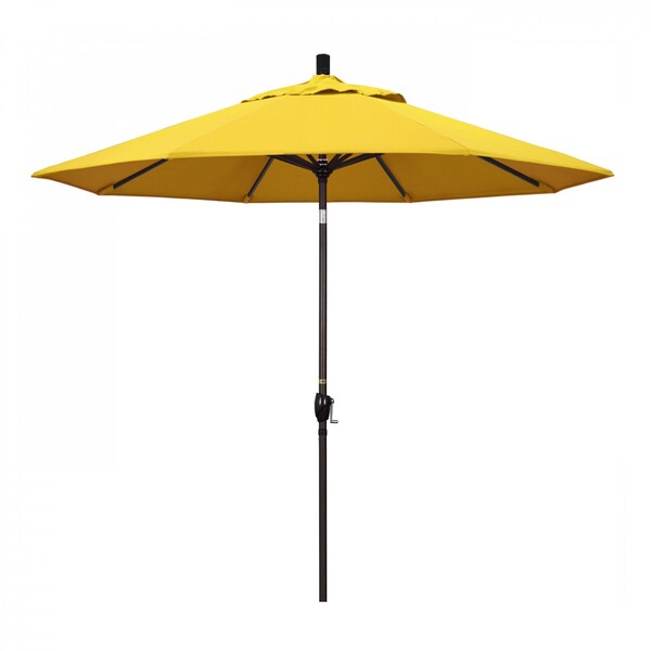 California Umbrella Patio Umbrella, Octagon, 101" H, Olefin Fabric, Lemon - 194061033364