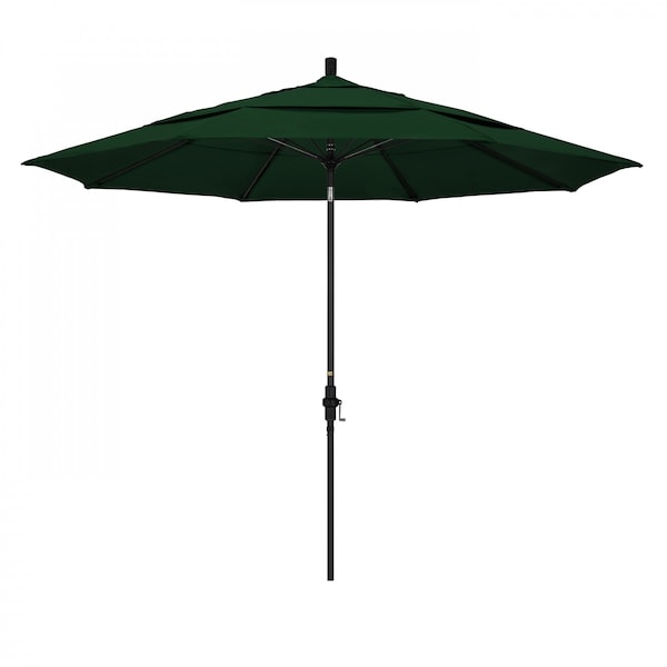 California Umbrella Patio Umbrella, Octagon, 109.5" H, Olefin Fabric, Hunter Green - 194061022641