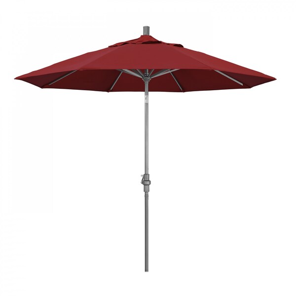 California Umbrella Patio Umbrella, Octagon, 102.38" H, Pacifica Fabric, Red - 194061016770