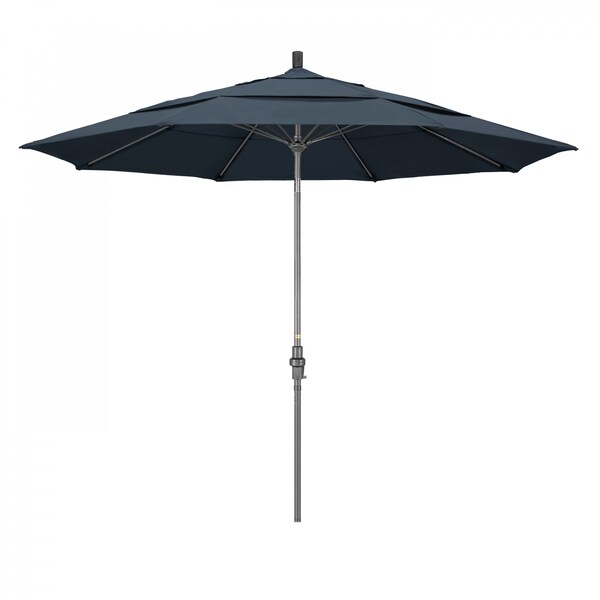 California Umbrella Patio Umbrella, Octagon, 109.5" H, Pacifica Fabric, Sapphire - 194061020456