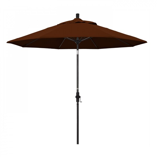California Umbrella Patio Umbrella, Octagon, 101" H, Pacifica Fabric, Brick - 194061028278