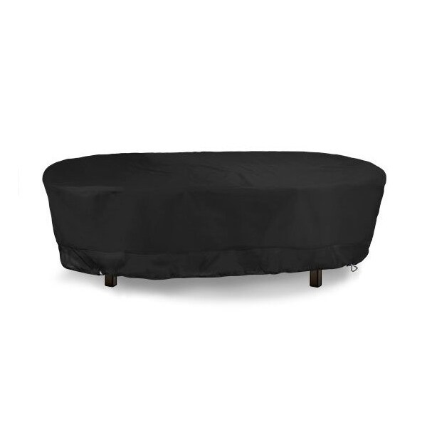 Eevelle Meridian Oval Table Cover, Burgundy, 96 in L x 42 in W x 25.5 in H - MDTOVCXM-BRG