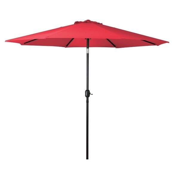 Seasonal Trends Crank Umbrella, 92.9 in H, 107.9 in W Canopy, 107.9 in L Canopy, Round Canopy, Steel Frame - 69867