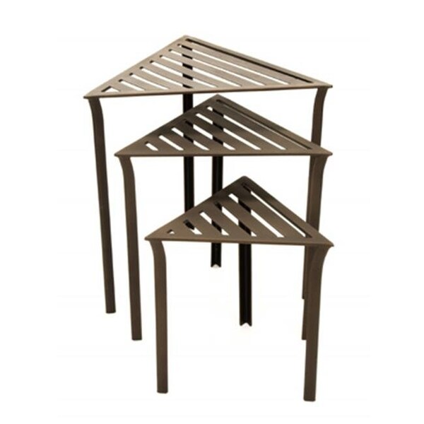 Achla Designs Achla WTN-01 Triangular Nesting Tables - Bronze- set of 3 - WTN-01