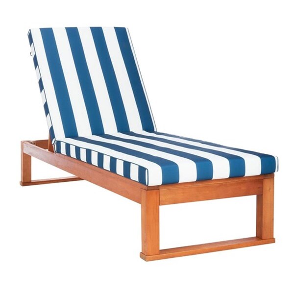Safavieh Solano Sunlounger, Natural & Navy - PAT7024H