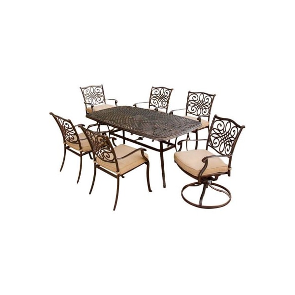 Almo Fulfillment Services Hanover Traditions 7 Piece Outdoor Dining Set - TRADITIONS7PCSW