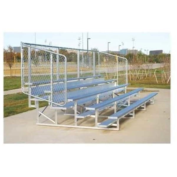 Powerhouse 5 Row 21 ft. Powder Coated Bleachers - Green - PO3209001