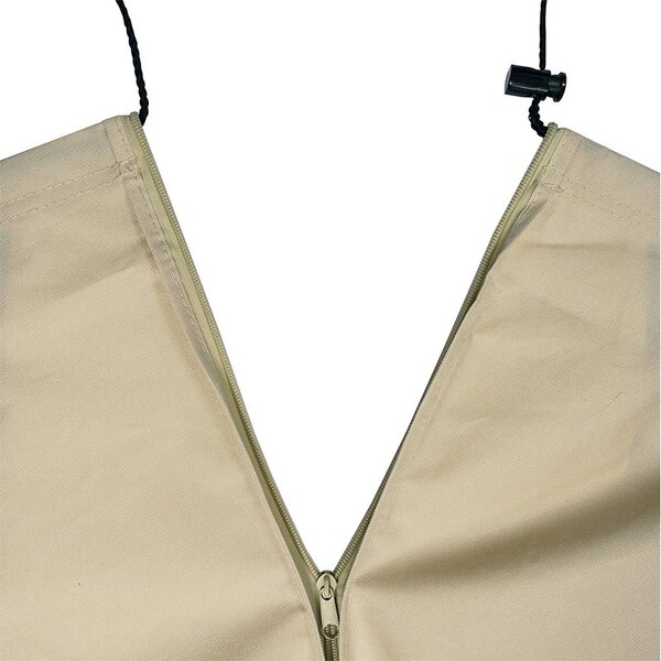 Mr. Bar-B-Q Umbrella Cover, 30 in W, 100 in H, Elastic, Taupe - 07841BBGD