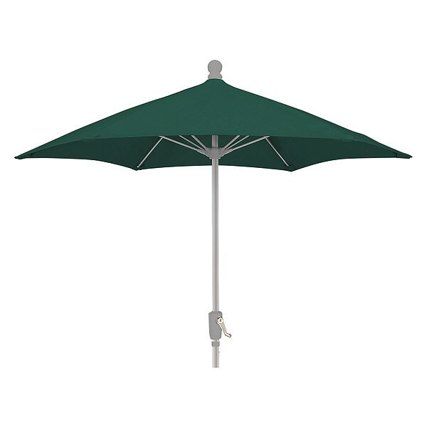Fiberbuilt Patio Umbrella Crank Ba, Green, 7.5 ft. - 7HCRA-FOREST GREEN