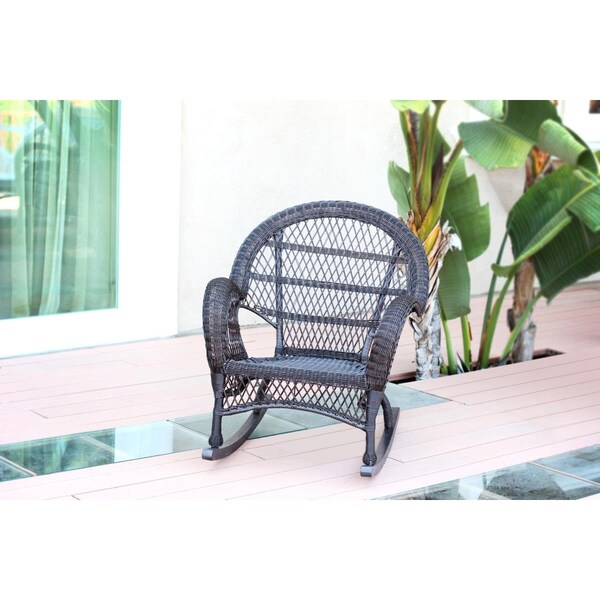 Propation W00208-R-4 Espresso Wicker Rocker Chair - PR1081369