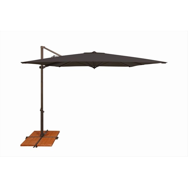 Simplyshade 8.6 ft. Skye Square Rotating Cantilever Umbrella With Cross Base  Black - SSAG5A-86SQ-00/2408