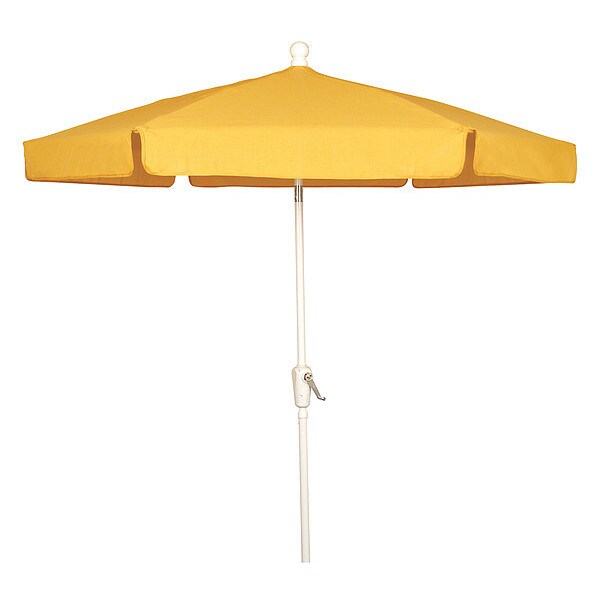 Fiberbuilt Garden Umbrella Crank White, Teal, 7.5 ft. - 7GCRW-YELLOW