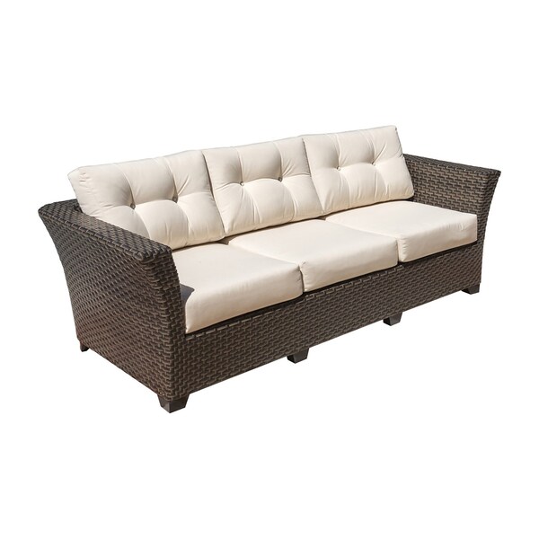Hospitality Rattan Patio Fiji Sofa with Cushions - 901-1347-ATQ-S