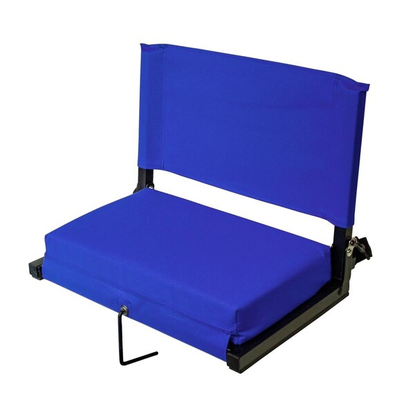 American Furniture Classics 21 x 14 x 16 in. Stadium Chairs for Bleachers with Back Support, Blue - STADBLUXL