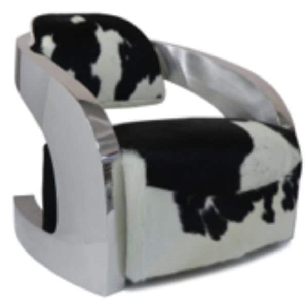 Infinity Outdoor Living Cow Hide Outdoor Chair, Black - CH18-BKCH