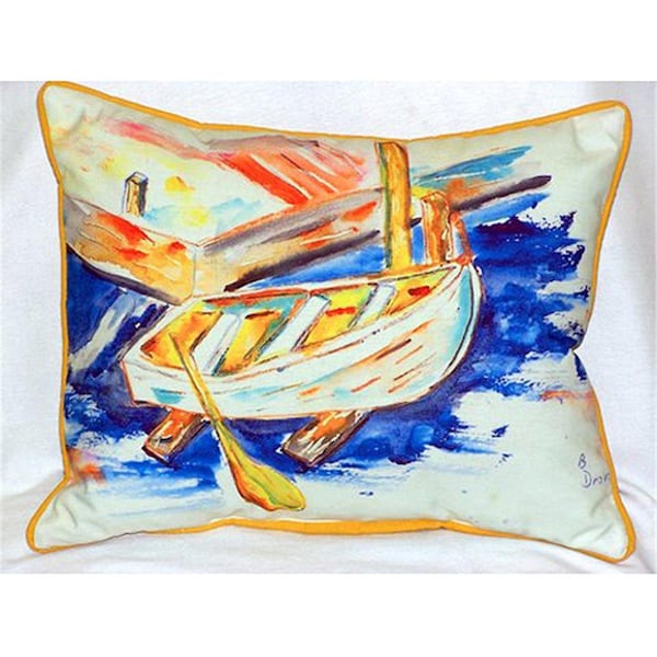 Betsy Drake Betsy's Row Boat Large Indoor-Outdoor Pillow 16 in. x 20 in. - HJ140