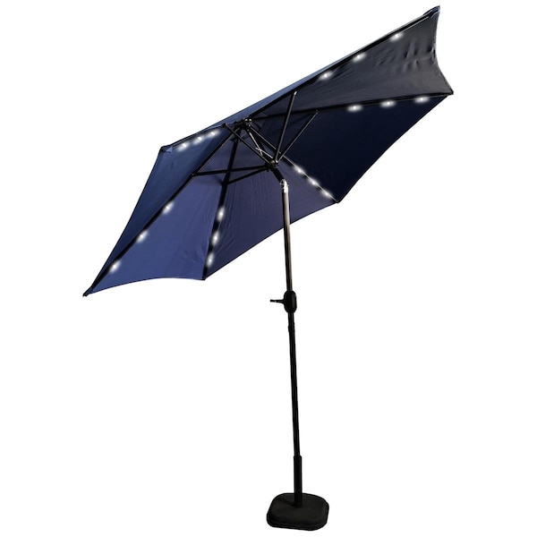 Leigh Country Patio Umbrella LED Light Blue 9ft. - TX 94134