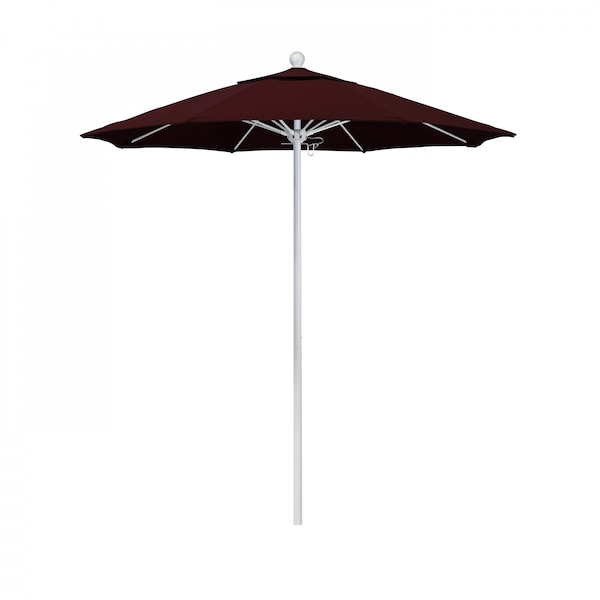California Umbrella Patio Umbrella, Octagon, 96" H, Pacifica Fabric, Burgundy - 194061005224