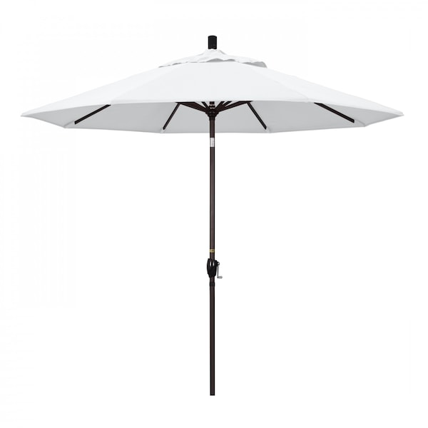 California Umbrella Patio Umbrella, Octagon, 101" H, Olefin Fabric, White - 194061033319