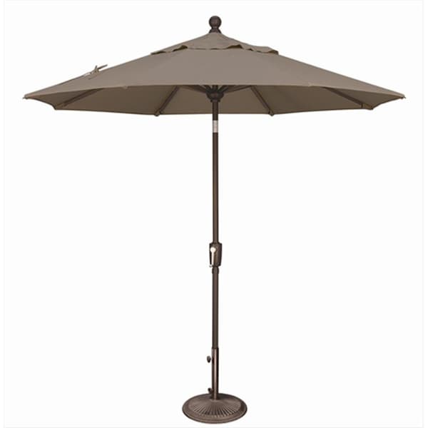Gan Eden 7.5 ft. Octagon Push Button Tilt Market Umbrella Taupe - GA2650487
