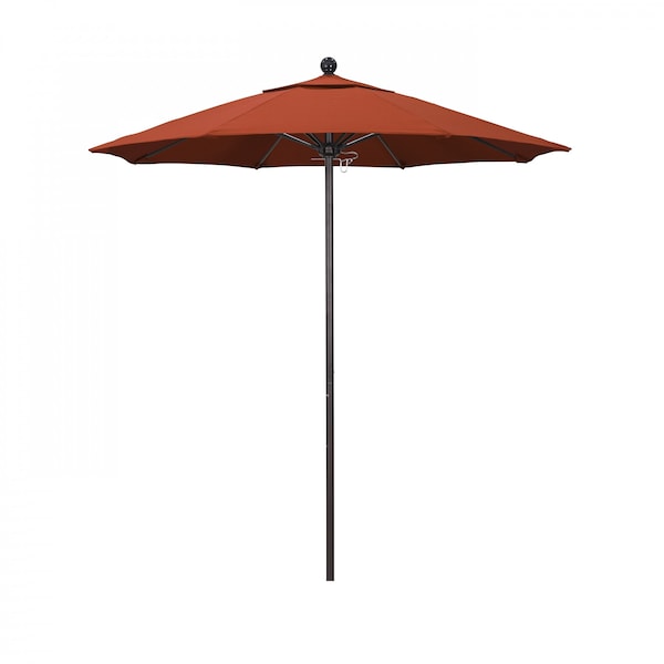 California Umbrella Patio Umbrella, Octagon, 96" H, Olefin Fabric, Sunset - 194061004135