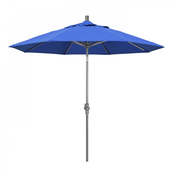 California Umbrella Patio Umbrella, Octagon, 102.38" H, Olefin Fabric, Royal Blue - 194061016541