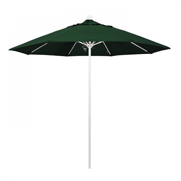 California Umbrella Patio Umbrella, Octagon, 103" H, Pacifica Fabric, Hunter Green - 194061007952
