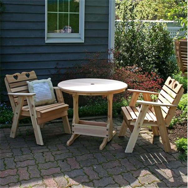 Creekvine Designs Cedar Country Hearts Bistro Set - WRFCHBSETCVD