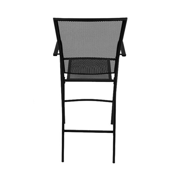 Holland Bar Stool Co Outdoor 470 Willow 30-in. Bar Stool, Black Wrinkle Finish - OD470-30