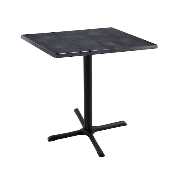 Holland Bar Stool Co 36" Tall In/Outdoor All-Season Table, 30" x 30" Square Black Steel Top - OD211-3036BWOD30SQBLKSTL