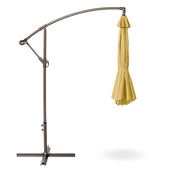 Classic Accessories Weekend 10 Ft Patio Cantilever Umbrella, Straw - USWUMB12096