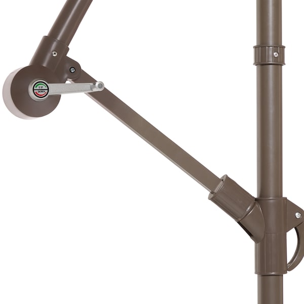 Classic Accessories Weekend 10 Ft Patio Cantilever Umbrella, Straw - USWUMB12096