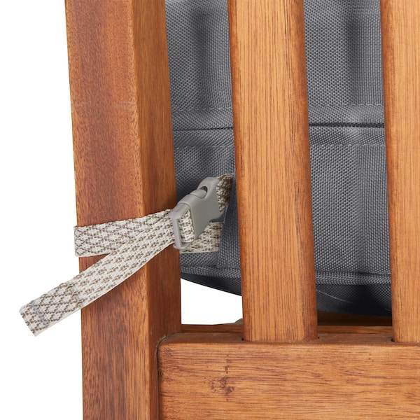 Classic Accessories Montlake Quilted Patio Cushion, Grey, 25"x27"x5" - 62-021-GREY-EC