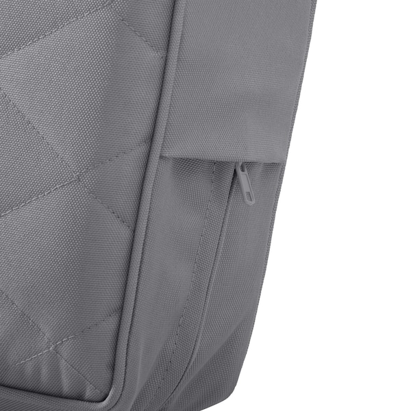Classic Accessories Montlake Quilted Patio Cushion, Grey, 25"x27"x5" - 62-021-GREY-EC