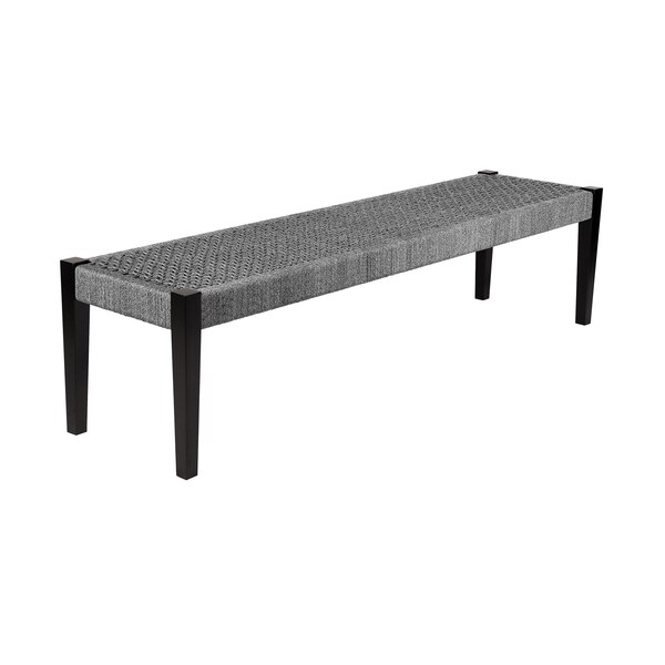 Armen Living Koala Calica and Camino 5 Piece Outdoor Dining Set with Dark Eucalyptus Wood - 840254333796