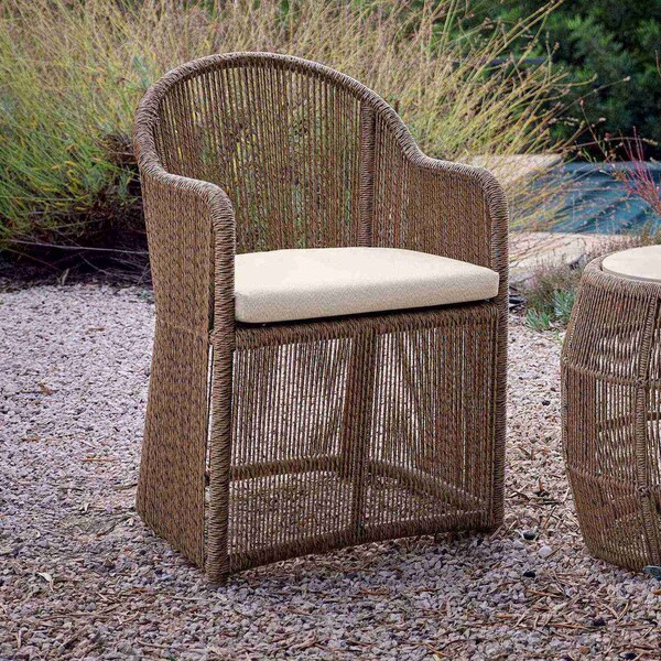 Skyline Design Calixto Dining Armchair with Sunbrella Cushion - 23832-NTH-CUSH