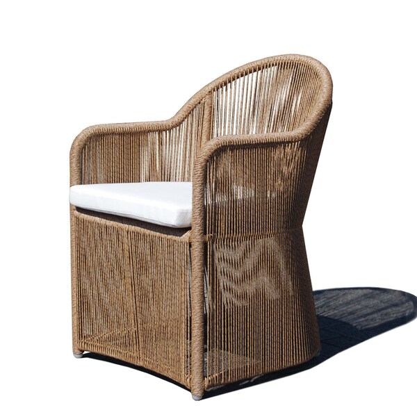 Skyline Design Calixto Dining Armchair with Sunbrella Cushion - 23832-NTH-CUSH