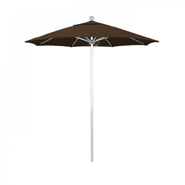 California Umbrella Patio Umbrella, Octagon, 96" H, Olefin Fabric, Teak - 194061003329