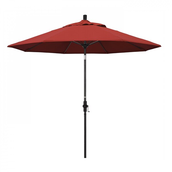 California Umbrella Patio Umbrella, Octagon, 101" H, Olefin Fabric, Red - 194061027967